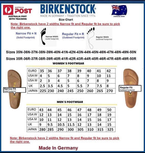 Birkenstock Arizona Stone Birko-Flor Nubuck Made In Germany