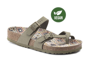 Birkenstock Mayari Faded Khaki Earthy Vegan Birko-Flor Made In Germany