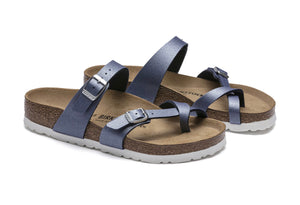 Birkenstock Mayari Icy Metallic Azure Blue Birko-Flor Made In Germany