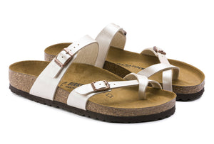 Birkenstock Mayari Graceful Pearl White Birko-Flor Made In Germany