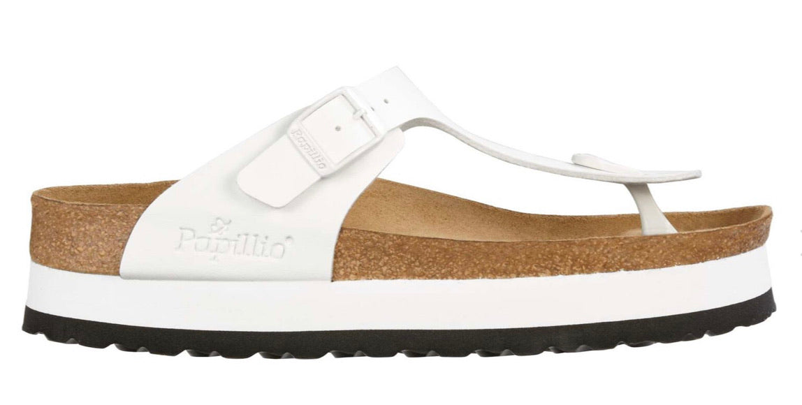 Papillio By Birkenstock Gizeh White Platform Made In Portugal