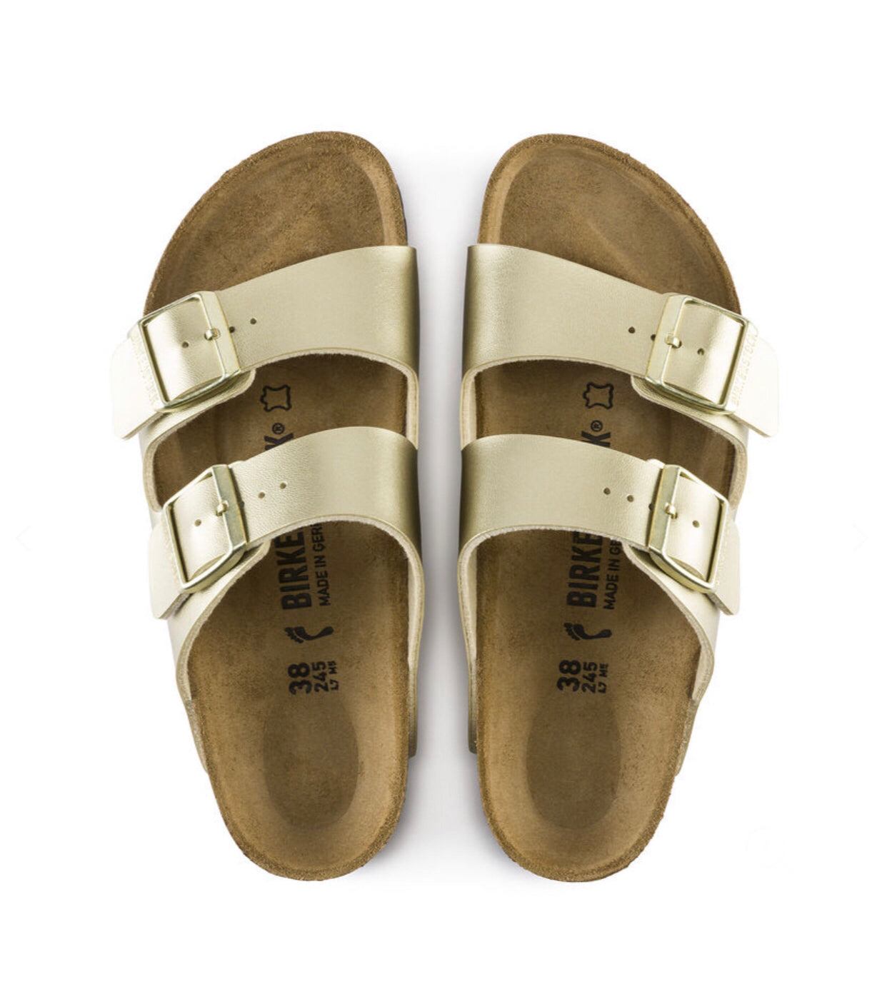 Birkenstock Arizona Gold Birko-Flor Made In Germany