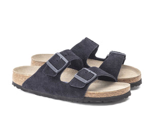 Birkenstock Arizona Midnight Blue Suede Leather Soft Footbed Made In Germany