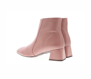 Wonders G-5504 Blush Pink Leather Zip Ankle Boot Made In Spain