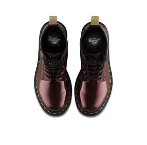 Dr. Martens 1460 Oxblood Vegan Metallic Chrome Ankle 8 Eyelet Boot