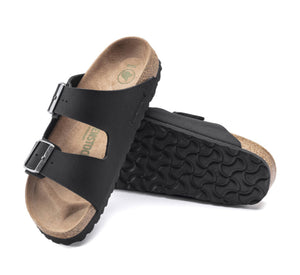 Birkenstock Arizona Black Vegan Birko-Flor Nubuck Made In Germany