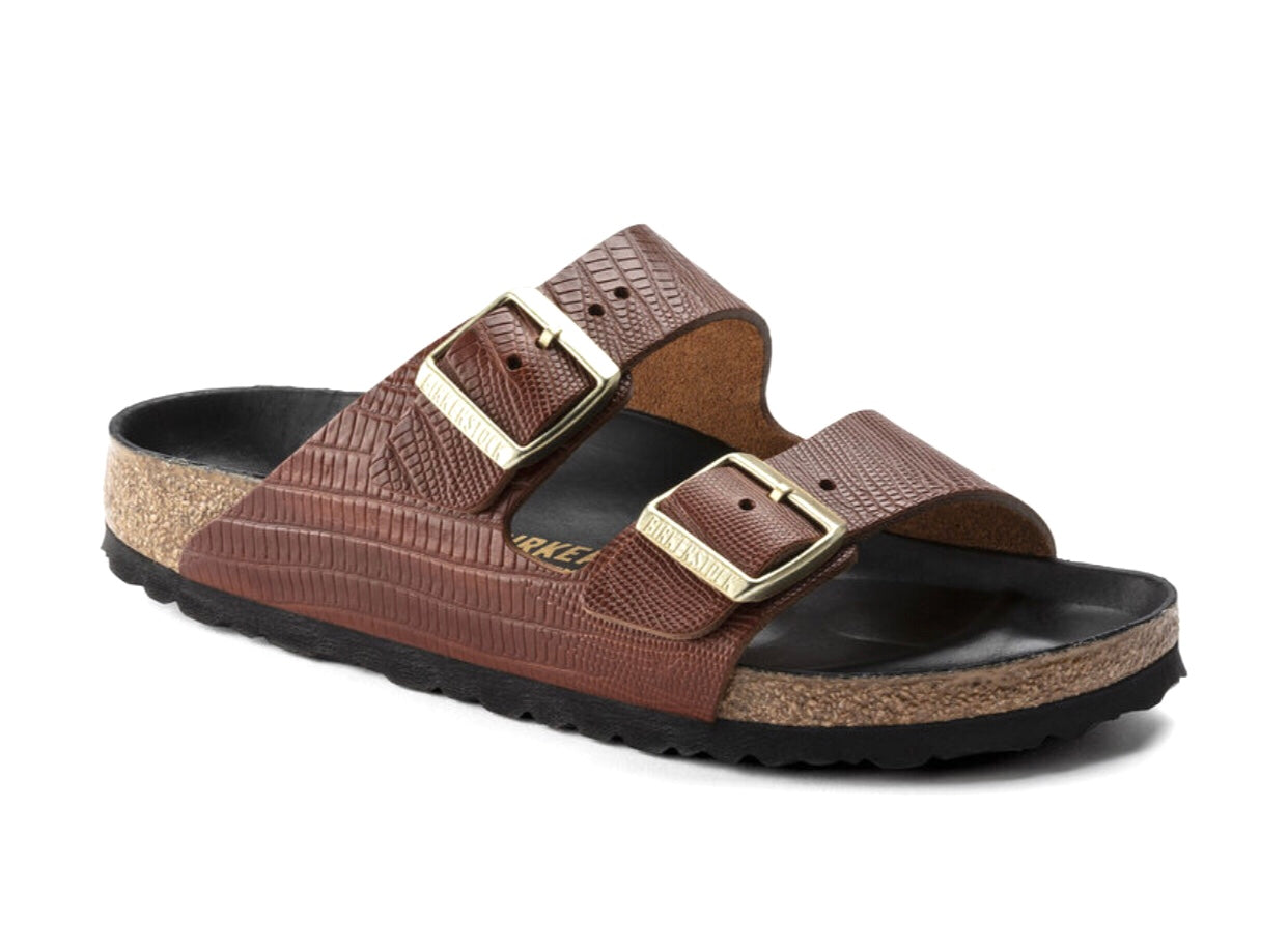 Cognac leather online birkenstock