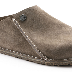 Birkenstock Zermatt Premium Suede Gray Taupe Clog Removable Footbed Made In Germany