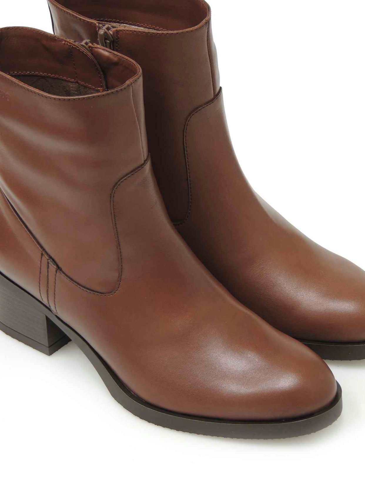 Wonders G-6208 Isy Spaniel Light Tan Zip Ankle Boot Made In Spain