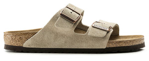 Birkenstock Arizona Taupe Suede Leather Made In Germany