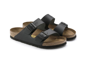 Birkenstock Arizona Black Smooth Leather Made In Germany