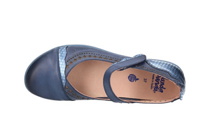 Wanda Panda Adele Oldy Trombolik Vintage Indigo 59 Combi Blue Velcro Mary Jane Made In Spain