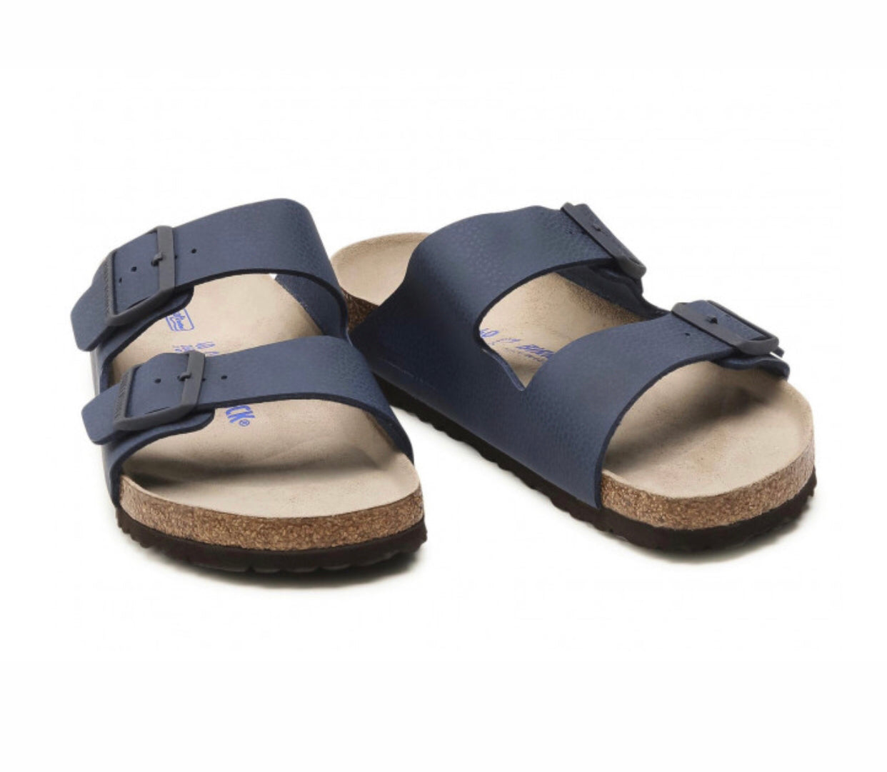 Birkenstock Arizona Desert Soil Blue Birko-Flor Soft Footbed Made In Germany