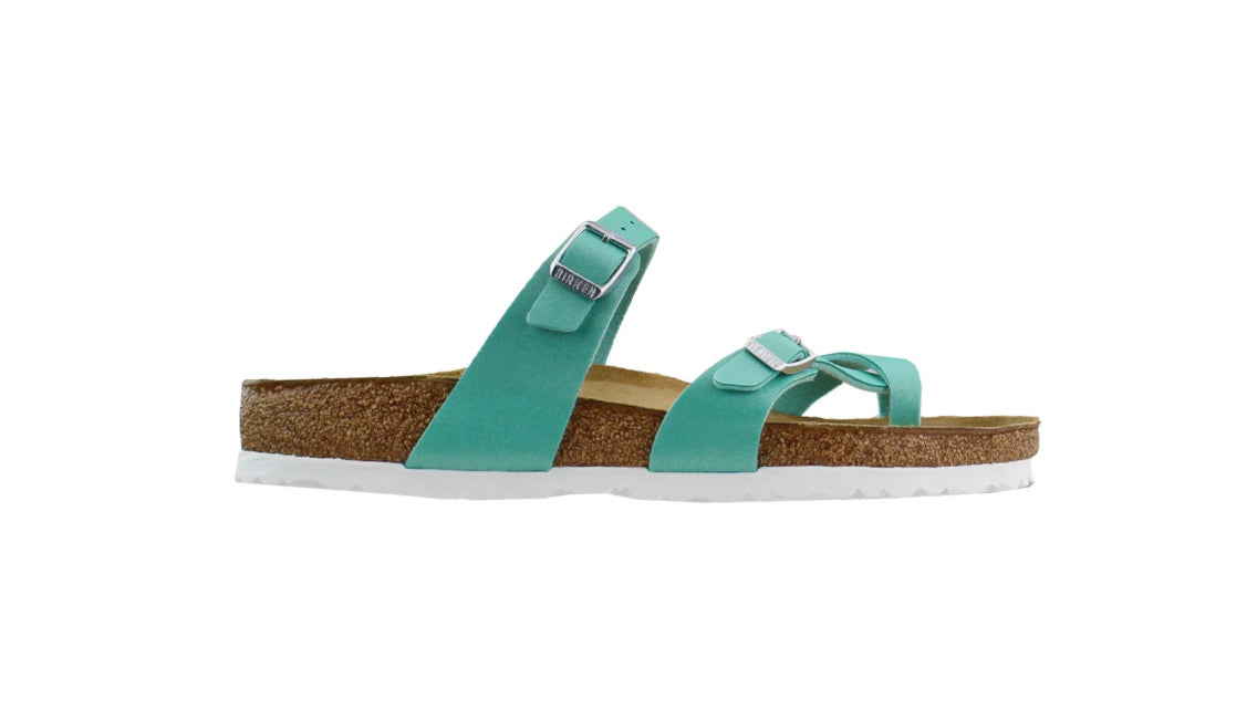 Birkenstock Mayari Icy Metallic Emerald Birko-Flor Made In Germany