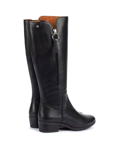 Pikolinos Daroca W1U-9653 Black Zip Knee High Boot Made In Spain