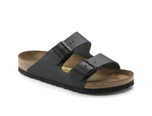 Birkenstock Arizona Black Smooth Leather Made In Germany