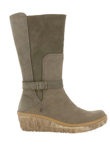 El Naturalista N5134 Plume Zip Wedge High Boots Made In Spain