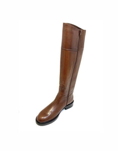 Progetto T226 Toffy Tan Knee High Zip Made In Italy